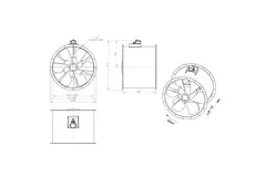 Ventilatore assiale da 800 mm - AL 800 D6 03 CFG