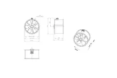 Ventilatore assiale da 1000 mm - AL 1000 D6 02 CFG