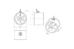 Ventilatore assiale da 800 mm - AL 800 D84U 01 CFG