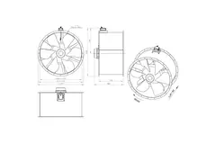 Ventilatore assiale da 1250 mm - AL 1250 D6 01 CFG