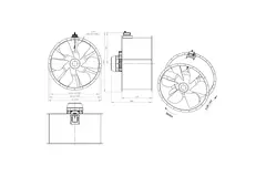 Ventilatore assiale da 1250 mm - AL 1250 D6 02 CFG