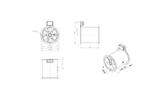 Ventilatore assiale da 315 mm canalizzato per fumi F400 - AL 315 D42U F4 02 CFG