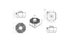 Ventilatore da tetto verticale in metallo - DVL 450 D4 RK 02