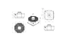 Ventilatore da tetto verticale in metallo - DVL 560 D4 RK 02