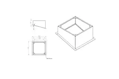 Cordolo per tetto inclinato per DVN(I), DHA(P), DHN, DVA(P) 560,630 - DSF 560 16