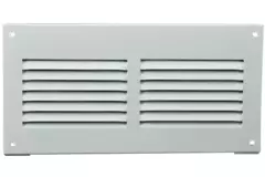 Griglia a fessura rettangolare in metallo 200x100 bianca - MR2010