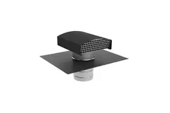 Terminale a tetto Econox CTM 200 mm in alluminio antracite con copertura
