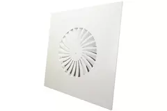 Diffusore a vortice a pale fisse 400mm quadrato - SWS400 RAL9010