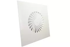 Diffusore a vortice a pale fisse 400mm quadrato - SWS400 RAL9010