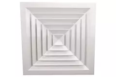 Diffusore a lamelle da soffitto con distribuzione dell’aria a 4 vie - MDCD4-150/295