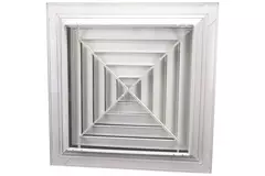 Diffusore a lamelle da soffitto con distribuzione dell’aria a 4 vie - MDCD4-150/295