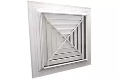 Diffusore a lamelle da soffitto con distribuzione dell’aria a 4 vie - MDCD4-150/295