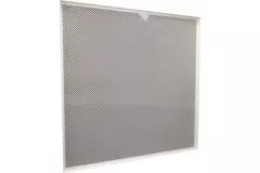 Pannello perforato per controsoffitti 600 x 600 mm da inserire in controsoffitti modulari - RAL9010