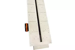 Diffusore a feritoia senza cornice Ergovent 1050 mm con diametro di raccordo 90 mm - modulare - 1 feritoia