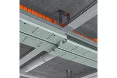 Diffusore a feritoia senza cornice Ergovent 1050 mm con diametro di raccordo 90 mm - modulare - 1 feritoia