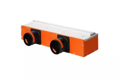 Ergovent, lamelle senza cornice da 500 mm con diametro di raccordo di 75 mm - standard