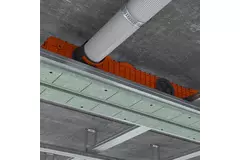 Griglia lineare intonacabile senza cornice Ergovent 1000 mm con diametro di collegamento 75 mm – profilo