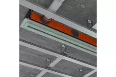 Griglia lineare intonacabile senza cornice Ergovent 1000 mm con diametro di collegamento 75 mm - standard