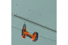 Griglia lineare intonacabile senza cornice Ergovent 1000 mm con diametro di collegamento 75 mm - standard
