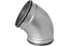 Curva spiro tonda 60° Ø 80 mm per tubo spiro