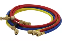 Set di tubi flessibili 1,5M R410A con valvola di misurazione e guarnizione schrader 5/16
