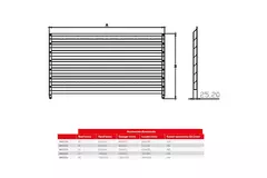 Maxivent by Econox lamellenrooster voor M4555 horizontaal low profile - LV