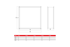 Raccordo rettangolare flessibile Maxivent per profilo orizzontale/basso M4555 - FC