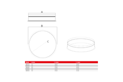 Connettore rotondo Maxivent per M4555 orizzontale/basso profilo - RC