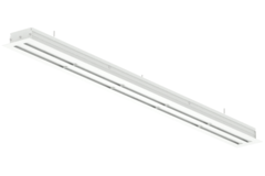 Diffusore di linea in alluminio con 3 lamelle orientabili - 1500 mm - RAL 9016