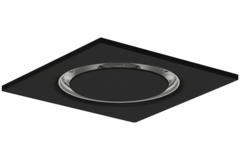Diffusore a soffitto in acciaio per mandata e scarico 595x595 mm - 200 mm - RAL 9005