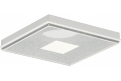 Griglia per soffitto forata per mandata e ripresa 595x595 mm – 125 mm – RAL 9010
