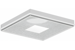 Diffusore a soffitto perforato per mandata e scarico 595x595 mm - 250 mm - RAL 9016