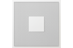 Diffusore a soffitto perforato per mandata e scarico 595x595 mm - 125 mm - RAL 9016