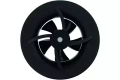 Ventilatore da bagno Solara con termoventilatore - diametro 100 mm - nero opaco
