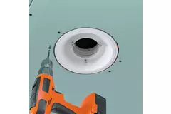 Valvola di ventilazione Ergovent senza cornice rotonda 125 mm - con effetto coanda
