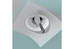 Valvola di ventilazione Ergovent senza cornice rotonda 125 mm - con effetto coanda