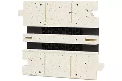 Sezione intermedia Ergovent per diffusori modulari a feritoia da 200 mm - 2 feritoie