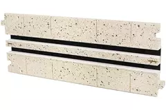 Sezione intermedia Ergovent per ottica modulare a innesto 500 mm - 2 fessure