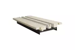 Sezione intermedia Ergovent per ottica modulare a innesto 500 mm - 2 fessure