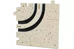 Angolo curvo Ergovent per diffusori a feritoia modulari con 2 feritoie
