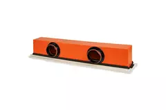 Diffusore a feritoia senza telaio Ergovent 1050 mm con diametro di raccordo 125 mm - climatizzazione - 2 feritoie