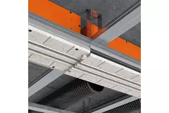 Diffusore a feritoia senza telaio Ergovent 1050 mm con diametro di raccordo 125 mm - climatizzazione - 2 feritoie