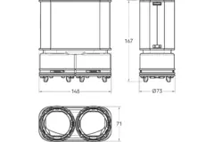 Riduttore Ubbink Air Excellent 2x 23C - 55SC