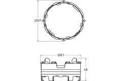 Anello Click-Seal Ubbink Air Excellent 34C - 10 pezzi