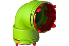 Ubbink Air Excellent 48C gomito 90° pezzo di raccordo