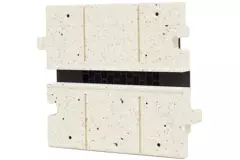 Sezione intermedia Ergovent per diffusori modulari a feritoia da 200 mm - 1 feritoia