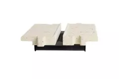 Sezione intermedia Ergovent per diffusori modulari a feritoia da 200 mm - 1 feritoia