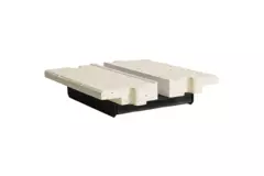 Sezione intermedia Ergovent per diffusori modulari a feritoia da 200 mm - 1 feritoia