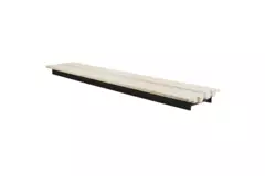 Sezione intermedia Ergovent per diffusori modulari a feritoia ad innesto 1050 mm - 1 feritoia