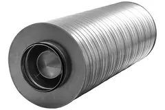 Silenziatore Spiro-SAFE premium diametro 400 mm - lunghezza 900 mm con anima (isolamento 100 mm) senza raccordi a innesto
